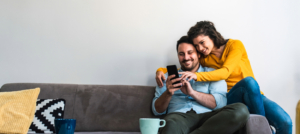 couple on phone